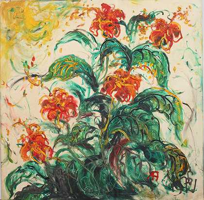 Bunga（花卉）（1978） by Affandi