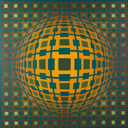 Dombriel II（1973） by Victor Vasarely