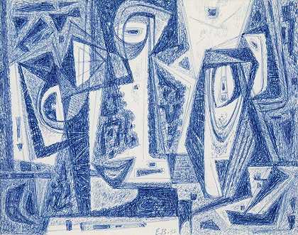 抽象（1956） by Emil Bisttram