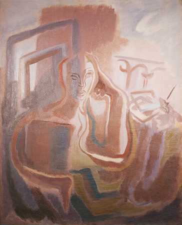 《诗人》（1930） by Germaine Derbecq