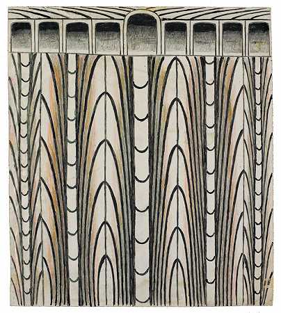 无标题（拱门抽象）（1960） by Martín Ramírez