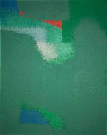 无标题抽象（绿色）（约1960年） by Carl Holty