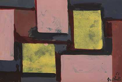 抽象与色彩表（1956） by Juan Del Prete