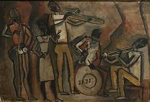 爵士音乐家（1938年） by Augusto Torres