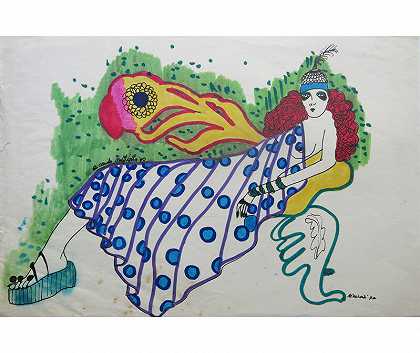 躺着的女人（约1970年） by Ricardo Migliorisi