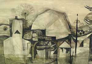 克利夫利油井（1952年） by Alan Reynolds
