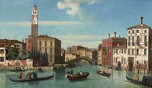 威尼斯大运河景观，圣格雷米亚和卡纳雷吉奥入口（18世纪） by William James