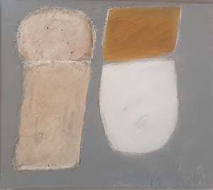 两种色调并列灰色和赭色1962年重访（2019年） by John Blackburn