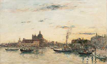 威尼斯，晚上的问候，皮亚泽塔和大运河 – 路易尤金布丹