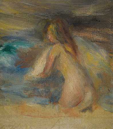 裸体在风景中，草图 – 皮埃尔·奥古斯特·雷诺阿