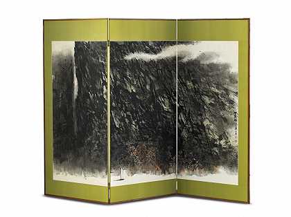 MEMORIES OF THE RED CLIFF (DOUBLE-SIDED TRIPTYCH) 赤壁懷古（雙面三聯屏） – HE-HUAISHUO-何懷碩-
