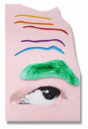 扬起的眉毛/皱起的额头（绿色眉毛和粉色皮肤） – 约翰·巴尔德萨里-