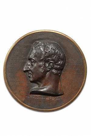五枚诗人肖像奖章，包括尼波穆塞纳·勒梅尔西尔、撒迦利亚·沃纳、皮埃尔·让·德贝兰格、拜伦勋爵和奥古斯特·马赛·巴塞莱米。其中一枚署名并注明1832年的P.J.大卫，并将尼波穆塞纳·L·勒梅尔西尔与其他历史人物的名字刻在一起 – Pierre-Jean-David-d#x27；激怒