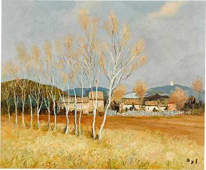 普罗旺斯的杨树 – 马塞尔·戴夫