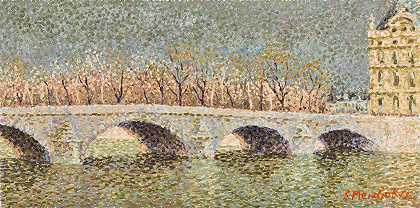 雷雨前的卢浮宫桥 – 谢尔盖·门吉斯基
