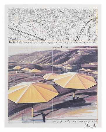 雨伞（日本和美国西部项目）（黄色） – 在克里斯托和珍妮·克劳德之后-
