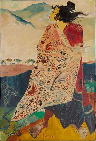 Woman with Batik Robe 身穿蠟染布的女人 – Hendra-Gunawan-亨德拉·古拿溫-