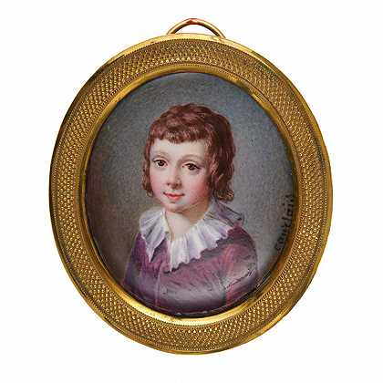 一个小男孩的肖像，大约1775年 – 尼古拉斯·安德烈·科图瓦–