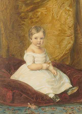 儿童肖像，1846年 – 约翰·弗里德里克·迪特勒–