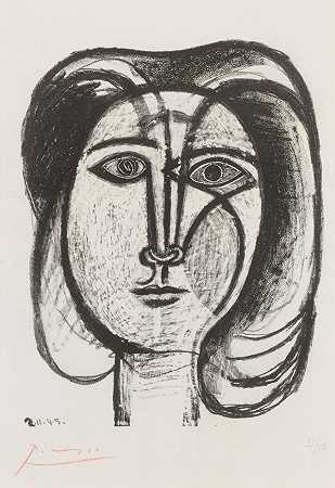 女性头像（Bloch 384；Mourlot 4） – 毕加索