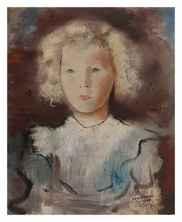 玛丽·洛克菲勒画像 – 坎迪多·波蒂纳里-
