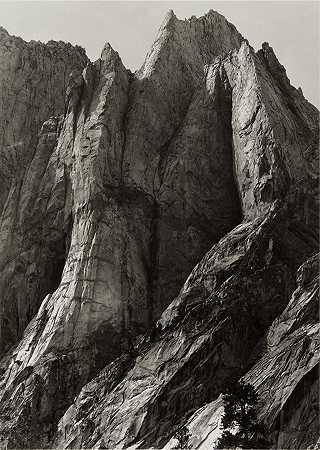 悬崖和岩石尖顶 – 安塞尔·亚当斯