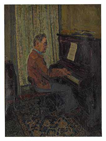 《钢琴上的男人》和《儿童玩具静物：双面作品》 – 赫尔曼-罗斯-