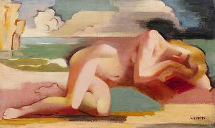 裸体躺在海滩上 – 安德烈·洛特