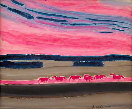 大粉红色的天空 – 安德烈·巴西利耶