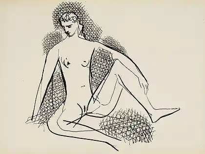 裸体女座，来自67号笔记本 – 毕加索