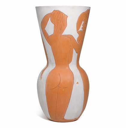 裸体女人的大花瓶（A.R.115） – 毕加索