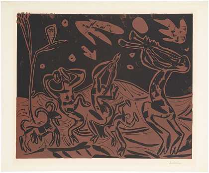 猫头鹰夜舞（b.936；ba.1256） – 毕加索。