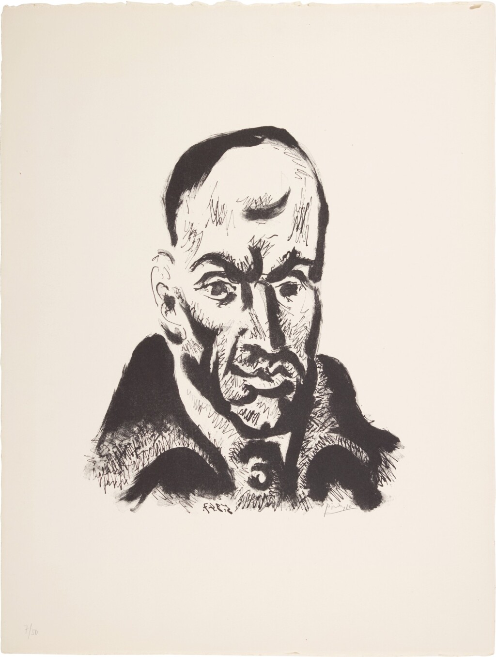 GÓNGORA肖像（B.424；M.70） – 毕加索。