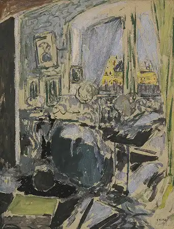 Vuillard夫人在窗边缝衣服 – 埃杜阿德·维亚尔德