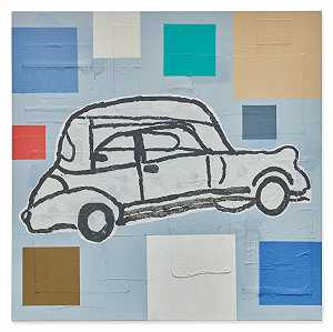 汽车抽象绘画 – 唐纳德·贝克尔-