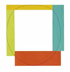 四色框画#7的研究 – 罗伯特·曼戈尔德