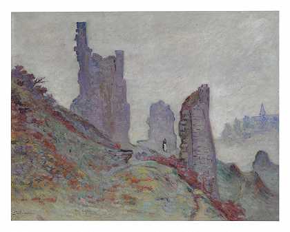 克罗赞特城堡的废墟 – 阿尔芒-纪尧明-