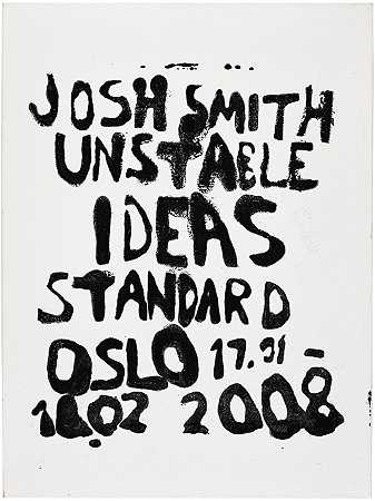 无标题（不稳定的想法公告#3） – 乔希·史密斯-
