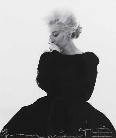 玛丽莲·梦露，黑色迪奥连衣裙，1962年 – 伯特·斯特恩