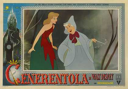 灰姑娘/塞伦托拉（1950）海报，意大利语 – 灰姑娘——塞伦托拉（1950）——海报-意大利语