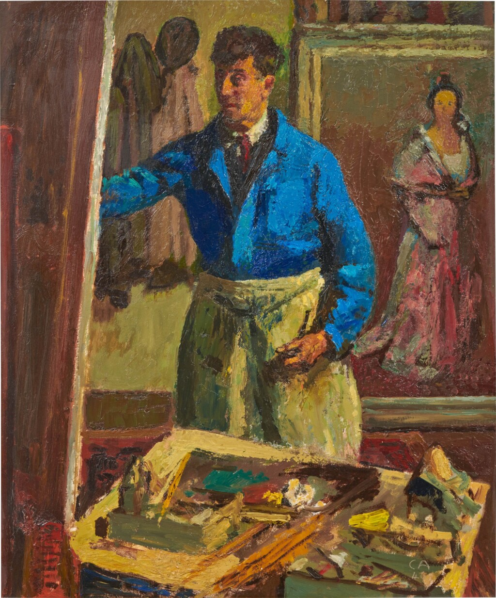 画家约翰·彼得·弗吕克（Johann Peter Flück an der Earel），1946年 – 库诺·阿米特