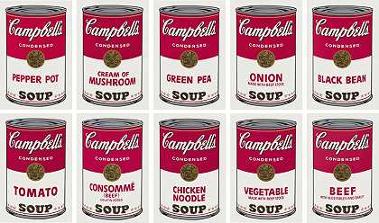 Campbells Soup I (Set of Ten) 金寶湯之一（一套十幅） – Andy-Warhol–安迪・沃荷-