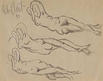 Laubade：细长裸体研究 – 毕加索