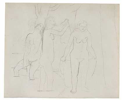 三个沐浴者 – 毕加索