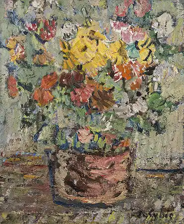 花卉静物画 – 简·西比斯