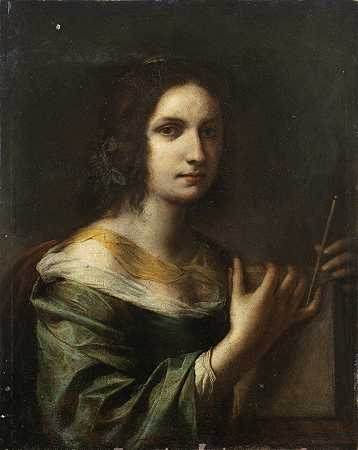 一位年轻女士或西比尔的肖像 – 乔瓦尼·马丁内利