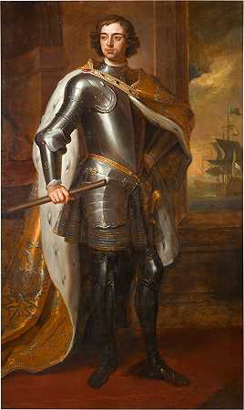 俄罗斯沙皇彼得大帝画像（1672-1725） – 戈弗雷·克内尔爵士工作室