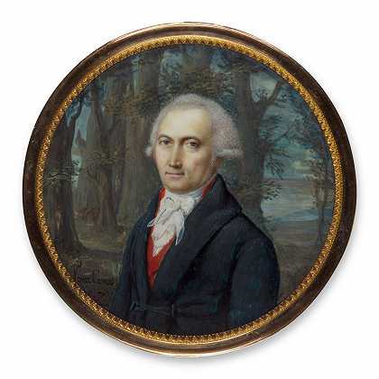 西格斯蒙德·沃尔夫冈·阿洛伊斯·莫罗（1746-1825）肖像，1798/1799 – 玛丽·尼古拉斯·庞塞·加缪