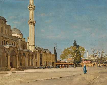 君士坦丁堡清真寺前 – 欧内斯特·布图拉
