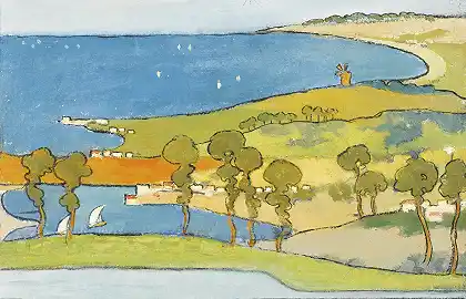 Baie bleue，约1890年 – 莫里斯·丹尼斯